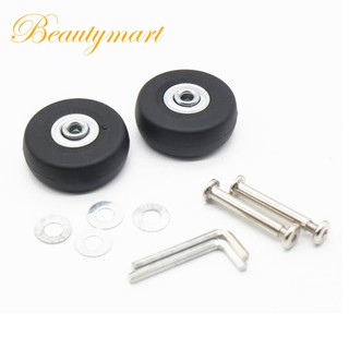 (In stock)2 Sets of Luggage Suitcase Replacement Wheels Axles Deluxe Repair Tool OD 50mm