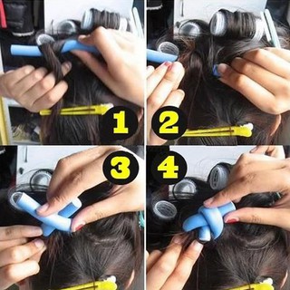 seafeel 【COD】10 Pcs Curler Makers Foam Bendy Twist Curls Tool DIY Styling Hair Rollers (8)
