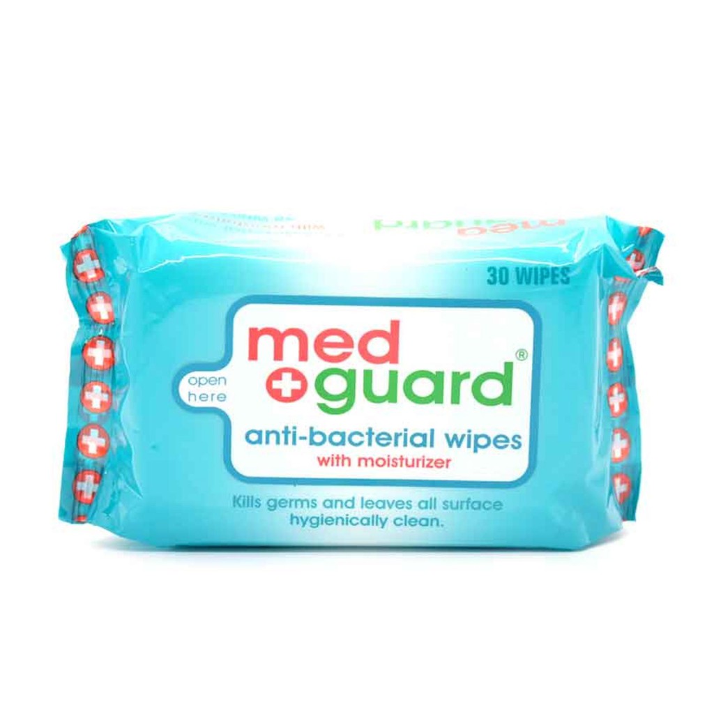 Med Guard Anti Bacterial Wipes 30 wipes