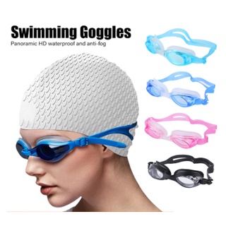 【Ready stock】High Quality Googles Swimming Adjustable And Transparent Rubber Strap Goggles