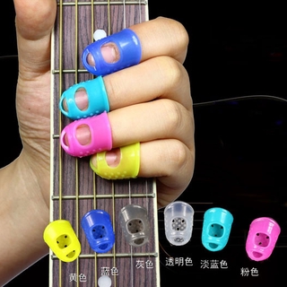 Silicone Finger Guard Left Hand Guitar Finger Cover Anti Slip Thumb Piano Pulling Needle Turning Over Books Counting Notes Playing Piano Finger Cover Set of 5