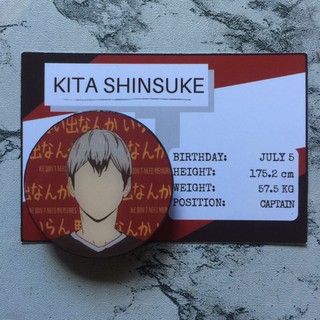 Haikyuu "KITA SHINSUKE" ~HANDMADE RESIN~ Pop socket/ Phone grip/ Griptok