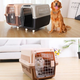 Pet Travel Cage Pet Carrier Dog Cat Crates Airline Approved (1)