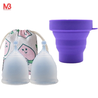 ❀in stock❀ 4Pcs/Set Silicone Menstrual CUp for FeMinine Hygiene CUp Menstrual Reusable Lady CUp Transparent S