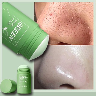 ZODONI Green Tea Stick Eggplant Facial Mask Purifying Clay Stick Anti-Acne Deep Cleansing Moist Oil Control Face Skin Care
