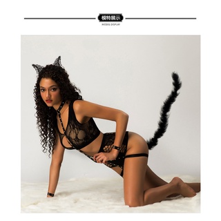 Nightclub Dress Sexy Black Cat Girl Uniforms (9)
