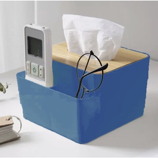 New Natural Bamboo Wooden Tissue Box White Napkin Storage Box Office Living Room Car Hotel Household