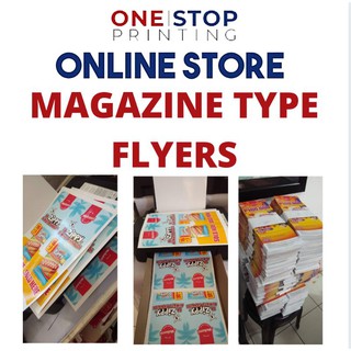 Magazine Type Flyers Printing (50 pcs or more)