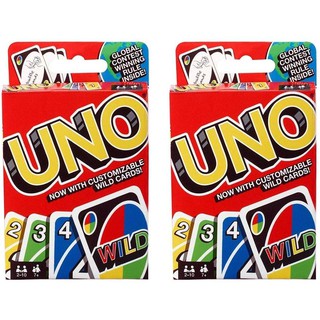 Mattel Games - Uno Cards Pack of 2 Game Bundle