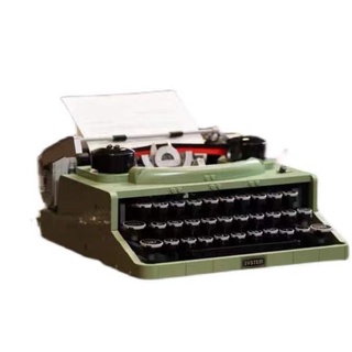 ✻❡Technical Ideas Pink typewriter Keyboard Building Blocks EXpert Diy Model Collection Block Bricks