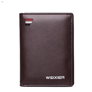 ♂♚CSOLINE Men Short Genuine Leather Wallet Zipper Wallets Multi-card Holder Money Clip spot