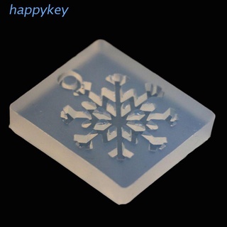 HAP Silicone Mold Snowflake DIY Crafts Jewelry Making Pendant Epoxy Resin