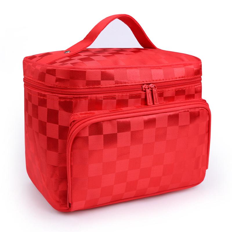 Large capacity zipper portable storage bag multifunctional waterproof travel cosmetic bag
