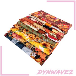 [DYNWAVE2] 10cs Halloween Cotton Fabric Cloth Square Patchwork Printed Fabric Textile