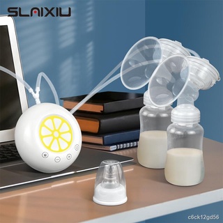 ✜✇∈Double Electric Breast Pump USB Electric Breast Pump With Baby Milk Bottle Cold Heat Pad BPA free