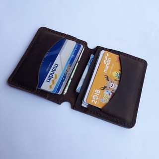 Genuine leather card wallet crazy horse card wallet vintage leather