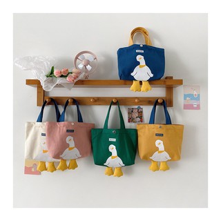 Canvas Bag Female Summer Art Student Large Capacity Shoulder Tote Bag Cute Japanese Style White Cros (8)