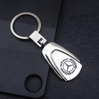 1pcs 3D Metal Car Key Ring Fashion Car Emblem Keychain Keyring for Mercedes Benz AMG A B R G Class GLK GLA C200 E200 Car Accessories