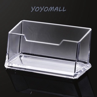 YOYO Plastic Business Card Box Transparent Office Supplies Plastic Card Holder