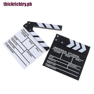 【richtry】Director video acrylic clapboard dry erase tv film movie clapper boar BxJK (9)