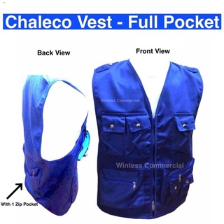 Jackets♂✣◆denim jean₪Chaleco Vest Barangay Tanod Vest Rescue Vest - Full Pocket