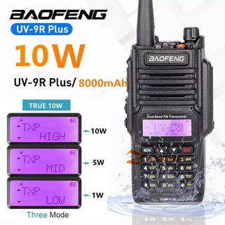 1or 2 pack Baofeng UV-9R Plus 10W IP68 Waterproof Dual Band 136-174/400-520MHz Ham Radio BF-UV9R plu