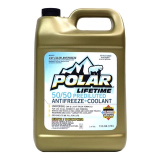 Polar Lifetime 50/50 Prediluted Antifreeze + Coolant - 1Gal (3.78L)