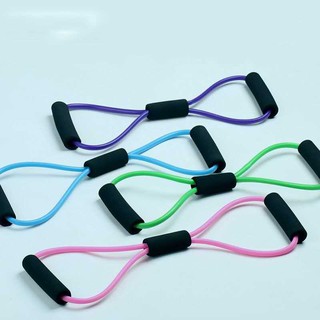 8-Word Elastic Bands For Gym Workout Training Yoga Tube Rope Chest Expander Fitness Resistance