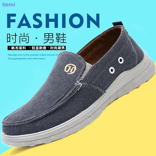 Shoes men s version of the trend of canvas shoes spring and summer new one-foot casual cloth shoes breathable old Beijing men s single shoes