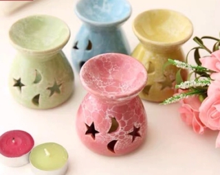 Burner boutique Moon and Star Colorful Style Oil Candle Burner