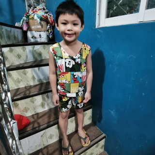 Terno Pambahay Sando and Shorts For Kids 5-7 yrs old