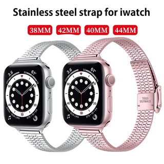 Band For Apple Watch 6 5 4 3 2 1 42mm 38mm 40MM 44MM Metal luxurious Steel Watchband Bracelet Strap for iWatch Series se 6 5 4 3