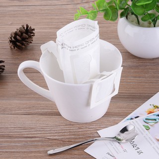 50Pcs / Pack Drip Coffee Filter Bag Portable Hanging Ear Style Coffee Filters Paper Home Office Travel Brew Coffee and Tea Tools