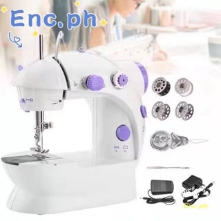 ENC Mini Portable 2-Speed Sewing Machine (White)