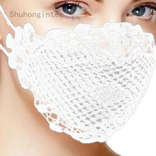 facemask washable with design Delicate Lace Applique Washable and Reusable Mouth Facemask tubemask for Adult