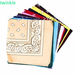 TWINKLE1 New Head Wrap Quality Bandana Handkerchief Paisley Fashion Wristband Handkerchief Cotton Hot Neck/Multicolor