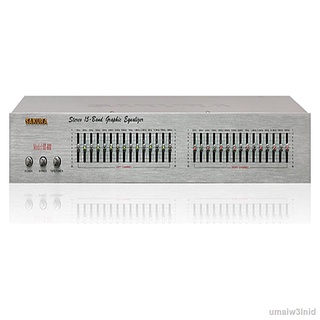✣▧◎xd Sakura EQ-800 15 Band Stereo Graphic Equalizer (Silver)