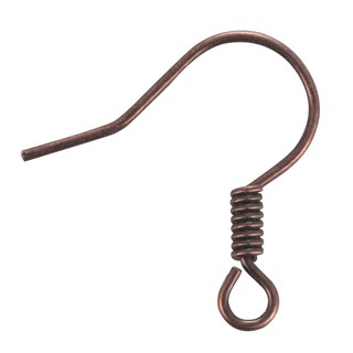 200Pcs Gold /Silver DIY Earring Findings Coil Ear Wire Hooks stopper for Jewelry Handmade Making (9)