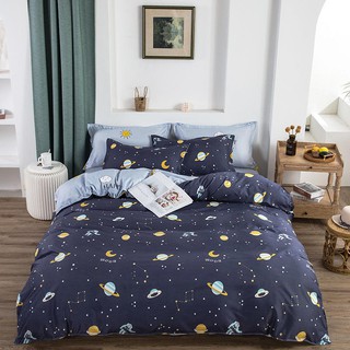 [COD] 4 in 1 Bedding Set Single/ Queen/ King Size Pillowcase Bedsheet Duvet Cover Comforter Cover