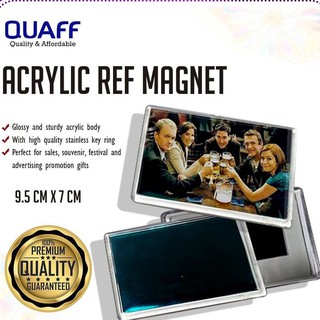 Rectangle acrylic photo insert ref magnet f41 (50 pcs )