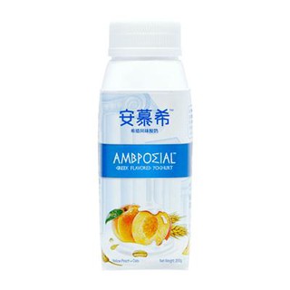 Yili An Mu Xi Yellow Peach&Oat Yogurt Drinks 200g (1)