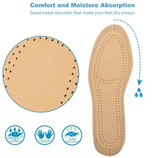Ultra Thin Breathable Deodorant Leather Insoles