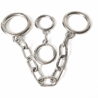 NEW Round Stainless Steel Handcuffs for sex Restraints Bandage Costume Play Chain Sex Flirt Toys for