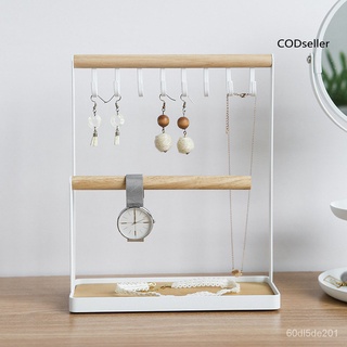 newCOD◓Jewelry Stand Desk Holder Hanging Necklace Bracelet Ring Watch Storage Organizer Bq1R (7)
