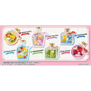 Sanrio Characters Fruit Herbarium Re-ment Rement 6 packs in 1 box set (6)