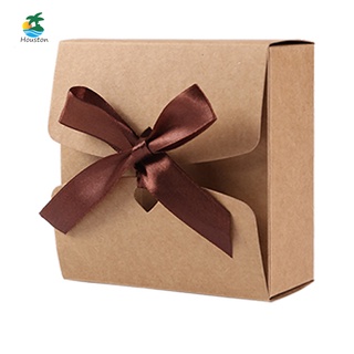 ♞ZM/Gift Boxes 10 Packs, Kraft Paper, Presents Package Wrap (14 X 14 X 5cm)