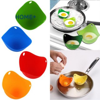 4 Pcs/Set Silicone Egg Poaching Cups With Ring Standers Eggs Cooking for Microwave Stovetop @ph