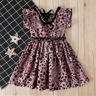 Dress For Kids Baby Girls Dresses Leopard Kids Toddler Sundress
