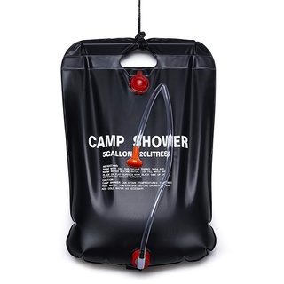 TOMSHOO Portable Outdoor Solar Hot Shower Bag Shower Bag Camping Shower Bath Water Bag 20L Heating C