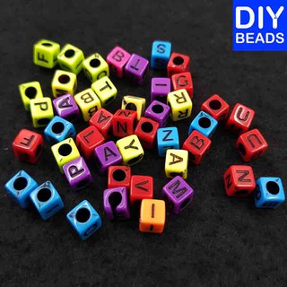 Acrylic Cube Letter Beads 250grams
